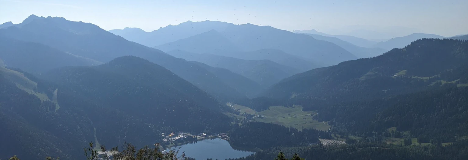 Dawn view from the Brecherspitz, Schliersee, Germany